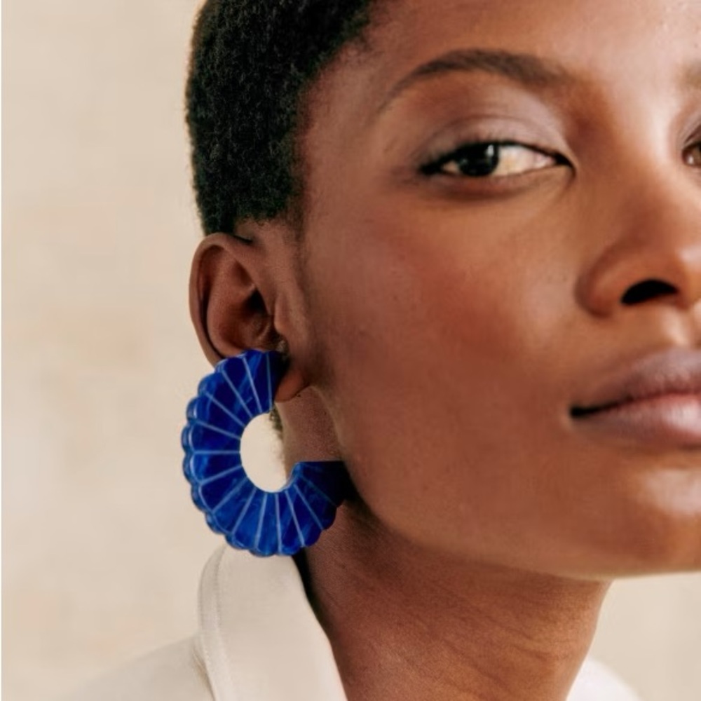 Sezane Sandy Earring - Navy